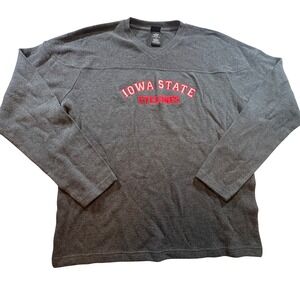Team Starter Iowa State Cyclones Mens XL Long Sleeve V-Neck Shirt Charcoal Gray